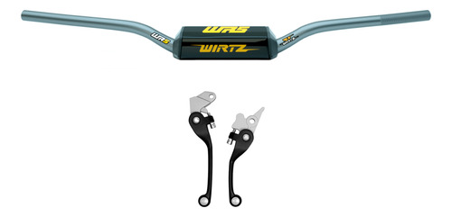 Manubrio Wr5 Gris + Manija Azul Yamaha Yz 250 01-07 Wirtz