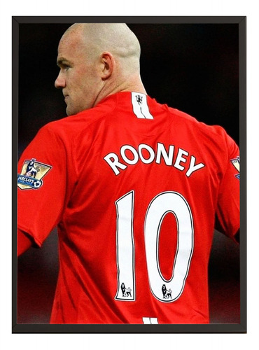 Quadro Wayne Rooney No Manchester United 2517