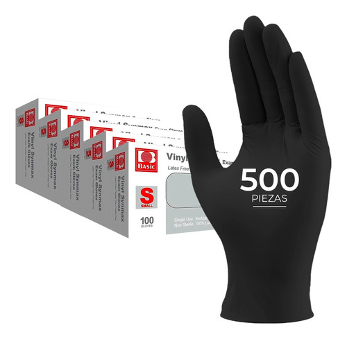 Guantes De Nitrilo Libre De Latex Sin Polvo Azul Negro 500pz