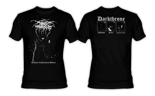 Darkthrone Under A Funeral Moon Playera Mayhem Death Burzum