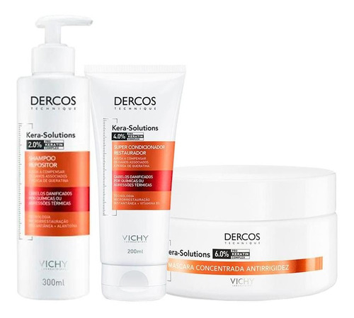 Kit Vichy Dercos Kera-solutions -sh300ml+cond200ml+másc200ml