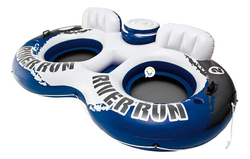 Flotador Doble Inflable Hielera Y Portavasos Piscina 58837eu