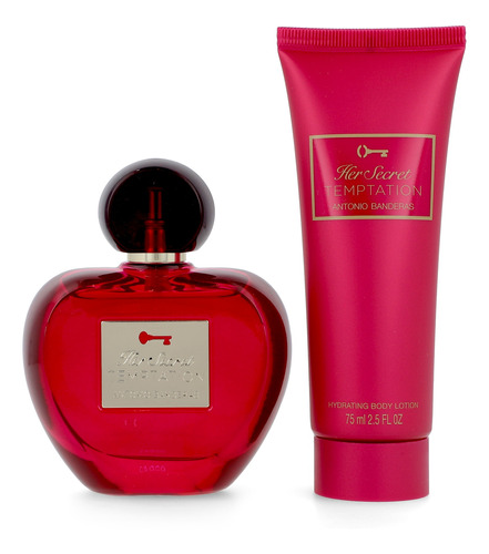 Set Her Secret Temptation 2pzs 80ml Edt Spray/ Body Lotion 7