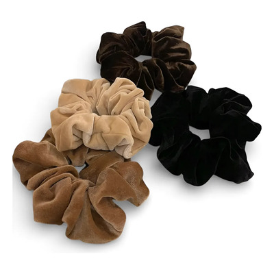 4 Piezas Scrunchies P\u002F El Cabello Varios Colores Terciopelo | MercadoLibre