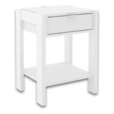 Mesa Cabeceira Infantil Az1016 C/ 1 Gaveta Branco - Tecno M