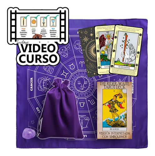 Tarot Rider Waite Principiantes Interpretado Y Simbolismo | Envío gratis