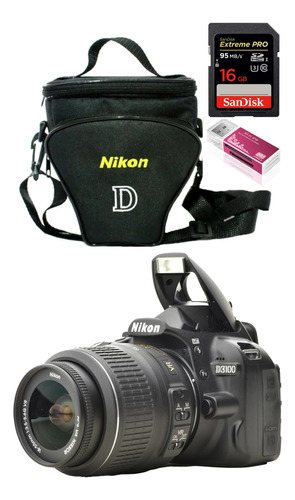 Nikon D3100 + 18-55mm + 16gb + Bolsa Só 7 Mil Cliques Zerada