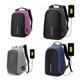 Maleta Antirrobo Mochila Morral Anti Robo Con Cable Usb