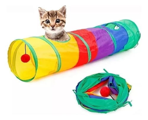 Brinquedo Para Pets Túnel Labirinto Para Gatos Interativo
