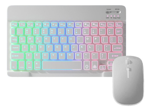 Teclado Inalámbrico Bluetooth Con Retroiluminación Rgb