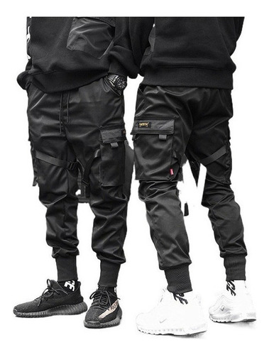 Pantalones Cargo Casual Harem Joggers Hip Hop Para Hombre