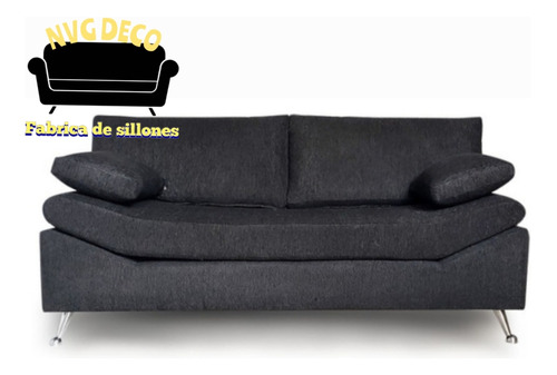 Sillon Sofa 2 Cuerpos En Chenille¡¡ Stock Gris Oscuro!!