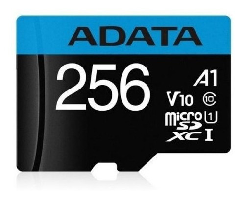 Memoria Micro Sd 256gb Clase 10 80mb/s Adata Uhs-i Cel Camar