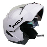 Casco Para Moto Roda Revenge Bluetooth  Blanco  Solid Talla Xxl 