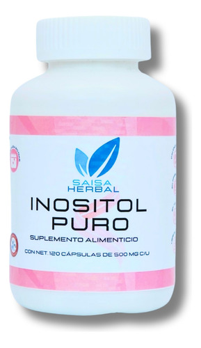Inositol 120 Cápsulas 100% Puro Calidad Premium