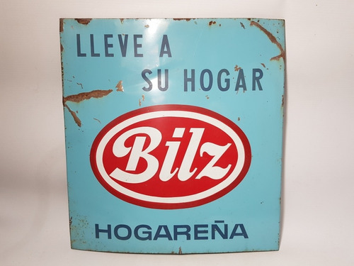 Antiguo Cartel Bilz Gaseosa Frente Expositor Litog Mag 57243