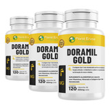 3 Doramil Gold 360 Caps Cálcio Magnésio Colágeno 2 Vit K2 D3