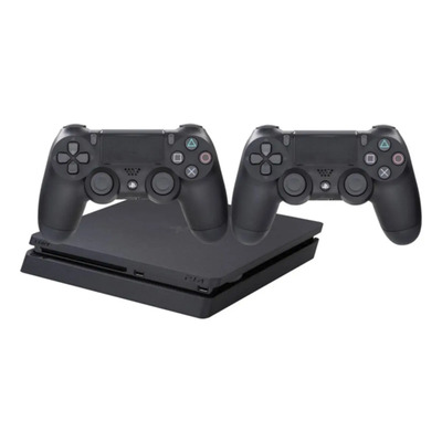 Sony PlayStation 4 Slim 1TB Extra DualShock 4 Controller color negro azabache 2023 - Aceptable (Reacondicionado) | Meses sin interés