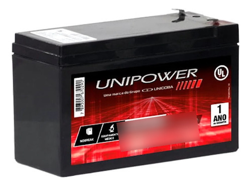 Bateria Selada 12v 9,0ah Vrla Up1290 Unipower