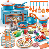 Accesorios Cocina De Juguete  Set De 46 Piezas Ollas Y ...