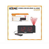 Rádio Fm E Relógio Despertador Digital Lelong Le-672 E Usb.