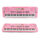 Piano Infantil Infantil Karaoke Rosa 37 Hijos Bebe