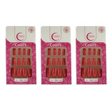 Unhas Postiças Fhaces Colors Discretamente Fashion 28un- 3un