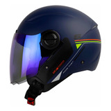 Casco Shaft 212 Pure Azul Abierto Certificado