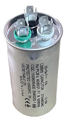 Capacitor Para Minisplit 35+5 Mfd 370/440vac 