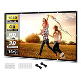 Pantalla Proyector 100puLG(226x127cm) Proyeccion Hd, 4k 16:9