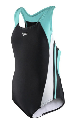 Traje De Baño Natación Speedo Infinity Splice Negro Niños 77