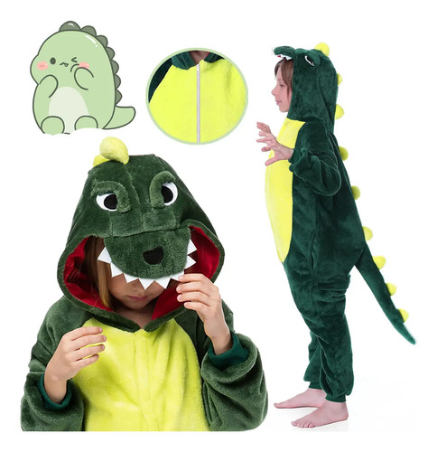 Pijama Temática Halloween Una Pieza - Para Niños 2-7 Años
