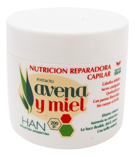 Baño De Crema Han Con Avena Y Miel Cabello Debil 200ml