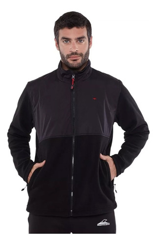 Campera Hombre Deportiva Fit Montagne Negra Outdoor