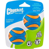 Bola Chuckit Ultra Squeaker Com Apito - 2  Unidades - P Cor Azul