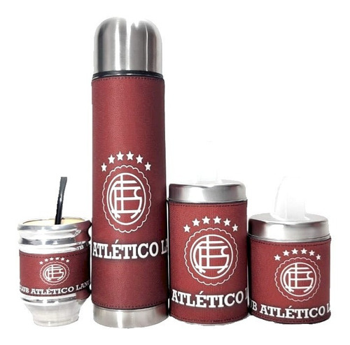 Set Matero Equipo Kit De Mate Club Atlético Lanús S/b Marbry