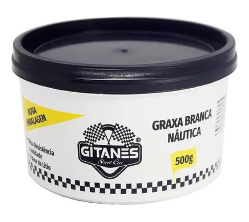 3 Graxa Branca Naútica Automotiva E Motos Antioxidante 500g