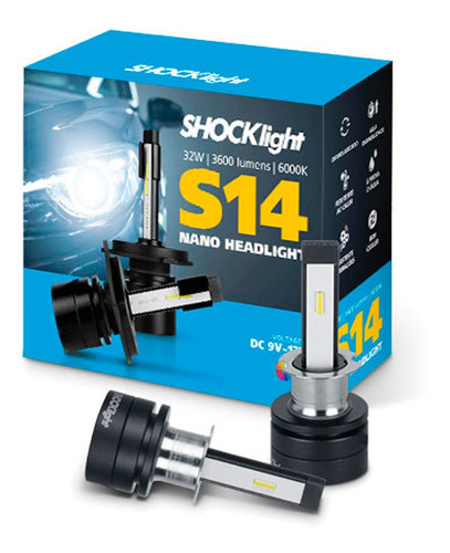 Lâmpada S14 Nano Led 6000k 12v 32w 7200lm Shocklight