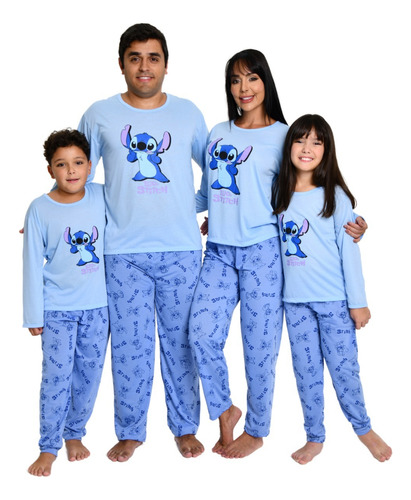 Kit 3 Pijama De Frio Família Oferta Pai,mãe & Filha Ou Filho