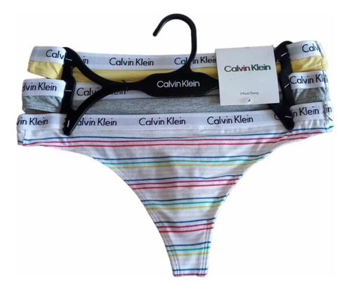 Set De 3 Tangas Calvin Klein Originales Talla S