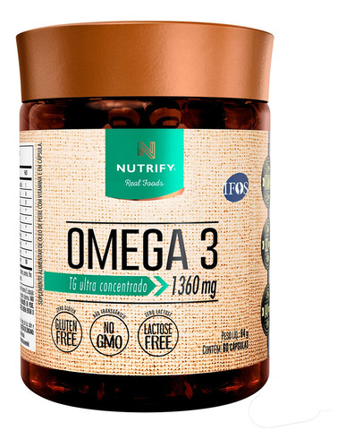 Ômega 3 Suplemento Tg Ultra Concentrado Fish Oil 60 Cápsulas