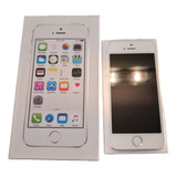  iPhone 5s Plata/silver 16gb Model A1533 Con Caja Y Manual