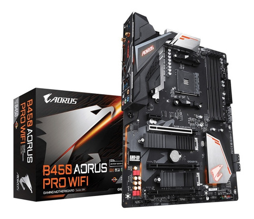 Tarjeta Madre De Computadora  Gigabyte  Aorus  B450 Aorus Pro Wifi  1.0   