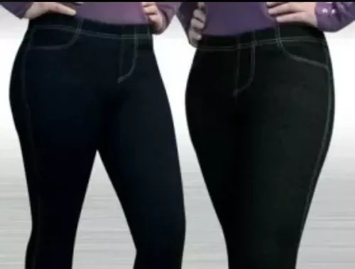 Calzas Pantalon De Jeans ( Simil ) Mujer Por Mayor Talles Grandes Del 1 Al 8 Calce Leggin