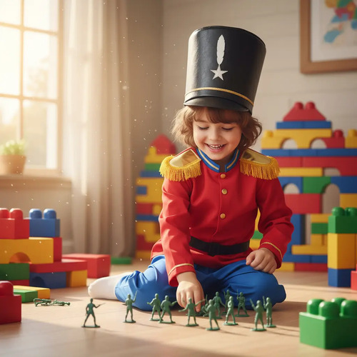 Disfraz De Soldado Soldadito De Plomo Cascanueces Nutcracker Niños