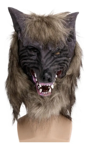 Máscara De Látex Con Cabeza De Lobo, Disfraz De Lobo Feroz P | MercadoLibre