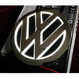 Logo Led Volkswagen Blanco Mide 11cm Emblema Mk6 Vento