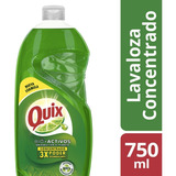 Quix Lavaloza Limón Con Bio Activos Concentrado 750ml