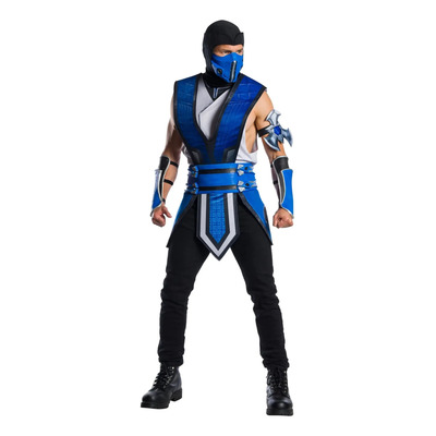 Rubies Disfraces De Mortal Combat Sub Zero Para Hombre, Tall