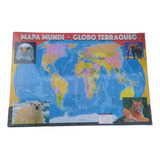 Rompecabezas Globo Terraqueo 47x34 Cm 45 Pzs